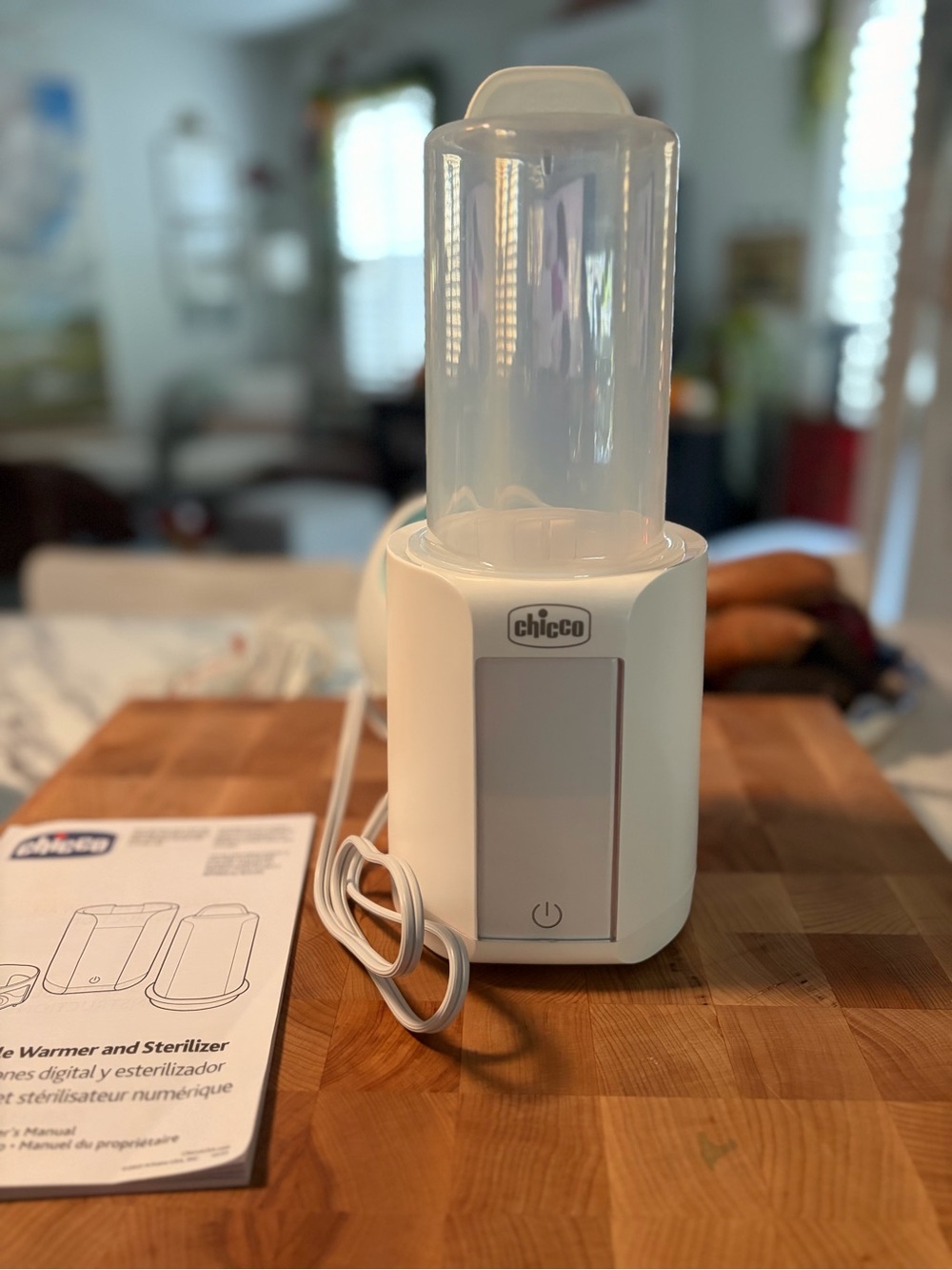 Like New Chicco White Digital Bottle Warmer & Sterilizer